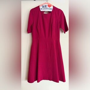 Banana Republic Raspberry Short-Sleeved Dress (Women’s 6)